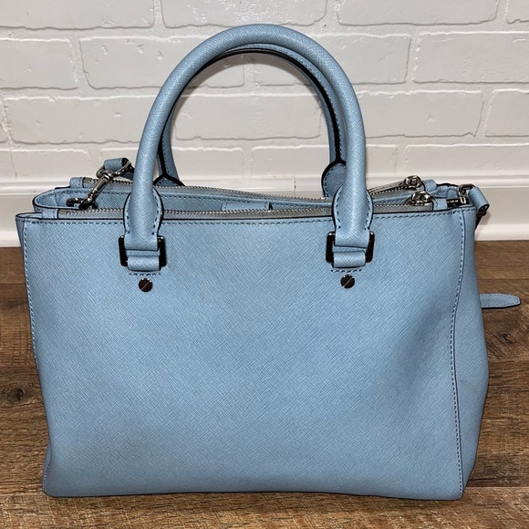 Michael Kors Sutton Powder Blue Satchel - Picture 10 of 16